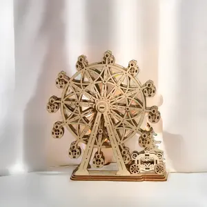 DIY Wooden Ferris Wheel Kit - Customize Your Own Miniature Ferris Wheel