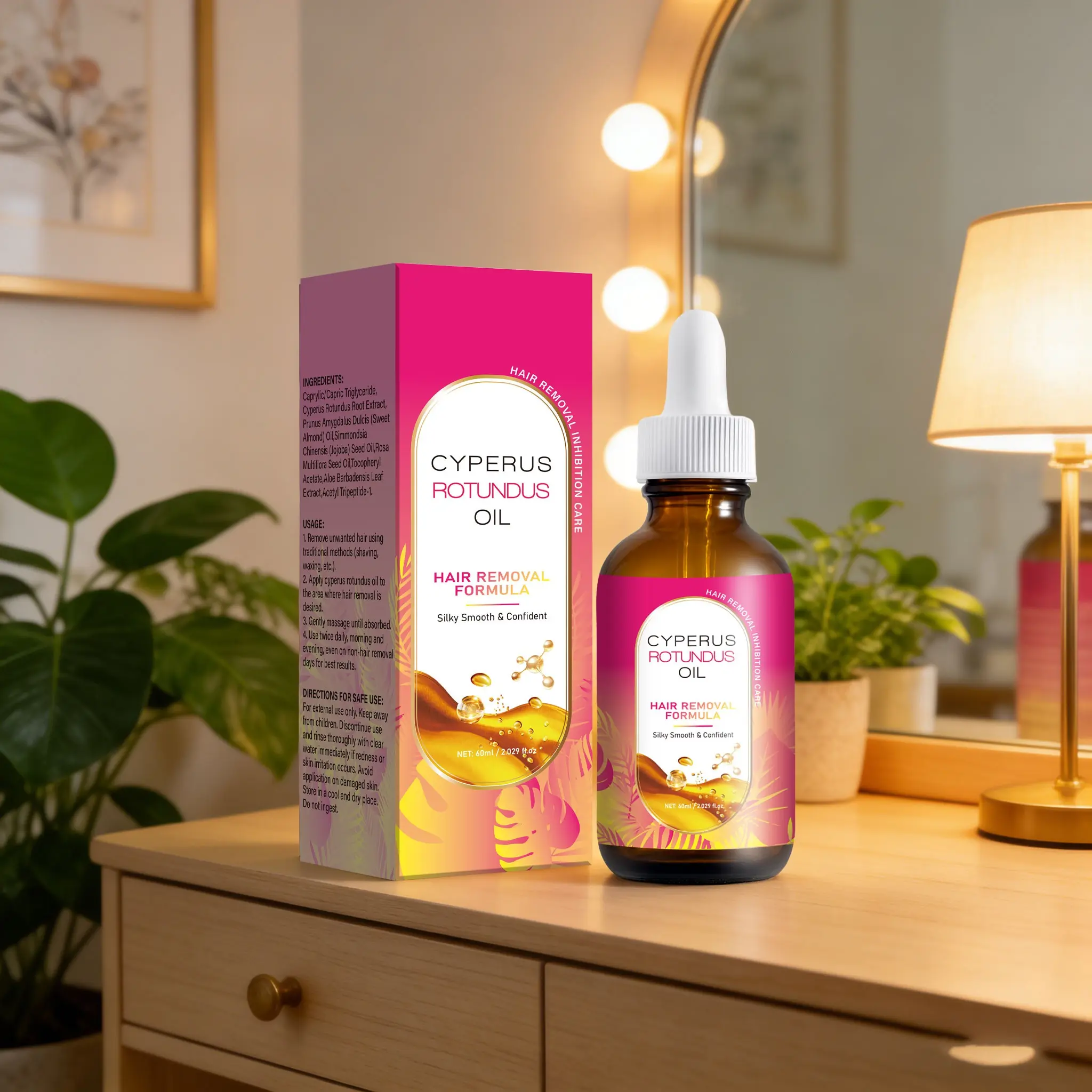 1 Box Pack Wormwood Oil Suppresses Leg Hair Underarm Hair Beard Growth, Natural Ingredient Body Hair Removal Product Skin Care Solution, Effective Anti-Hair Regrowth