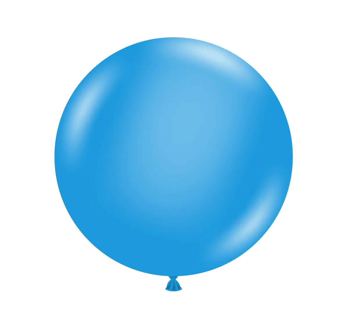 TUFTEX Round Plain Biodegradable Party Balloon - 17 In., Blue, for Graduation Decoration