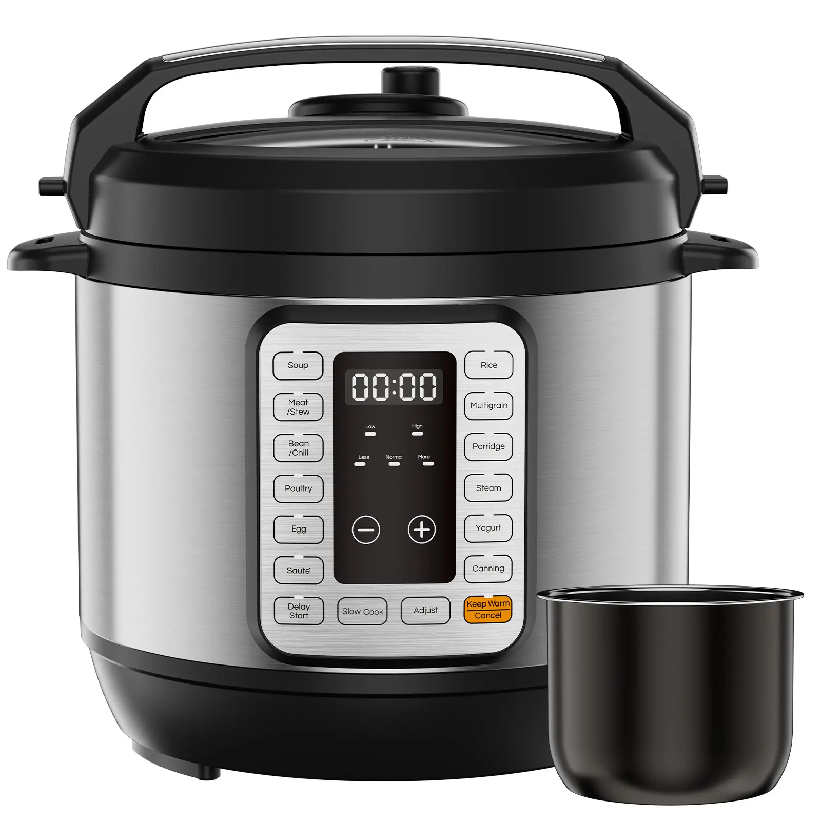Sweetcrispy Stainless Steel Electric Pressure Cooker, Multifunction Kitchen Appliance with Preset Programs and Precise Pressure Control for Rice, Beans and Family Meals