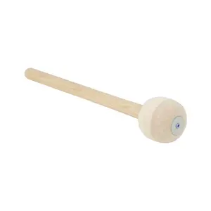 Large Drumsticks with Dual Color Felt Heads, Wooden Long Handle, 3 Layers Wood Grain Design, Ideal for Drumming Enthusiasts