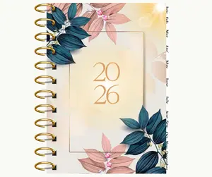 2026 Dated Weekly Planner With Pink Rhinestones. Ultimate Goals Budgets & Glamour Planner for Organized Success 5x7 Hard Cover Gold Spiral Binding Monthly Tabs & 2027 Calendar