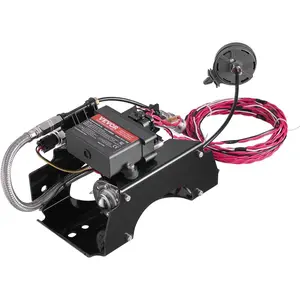 TikTokShopBlackFridayVEVOR Air Shock Controller Kit, 12V 100PSI Wireless On Board Air Compressor System, App or Remote Control Air Ride Suspension Compressor Kit with Single Path System, Inflator & Air Line for Truck Van