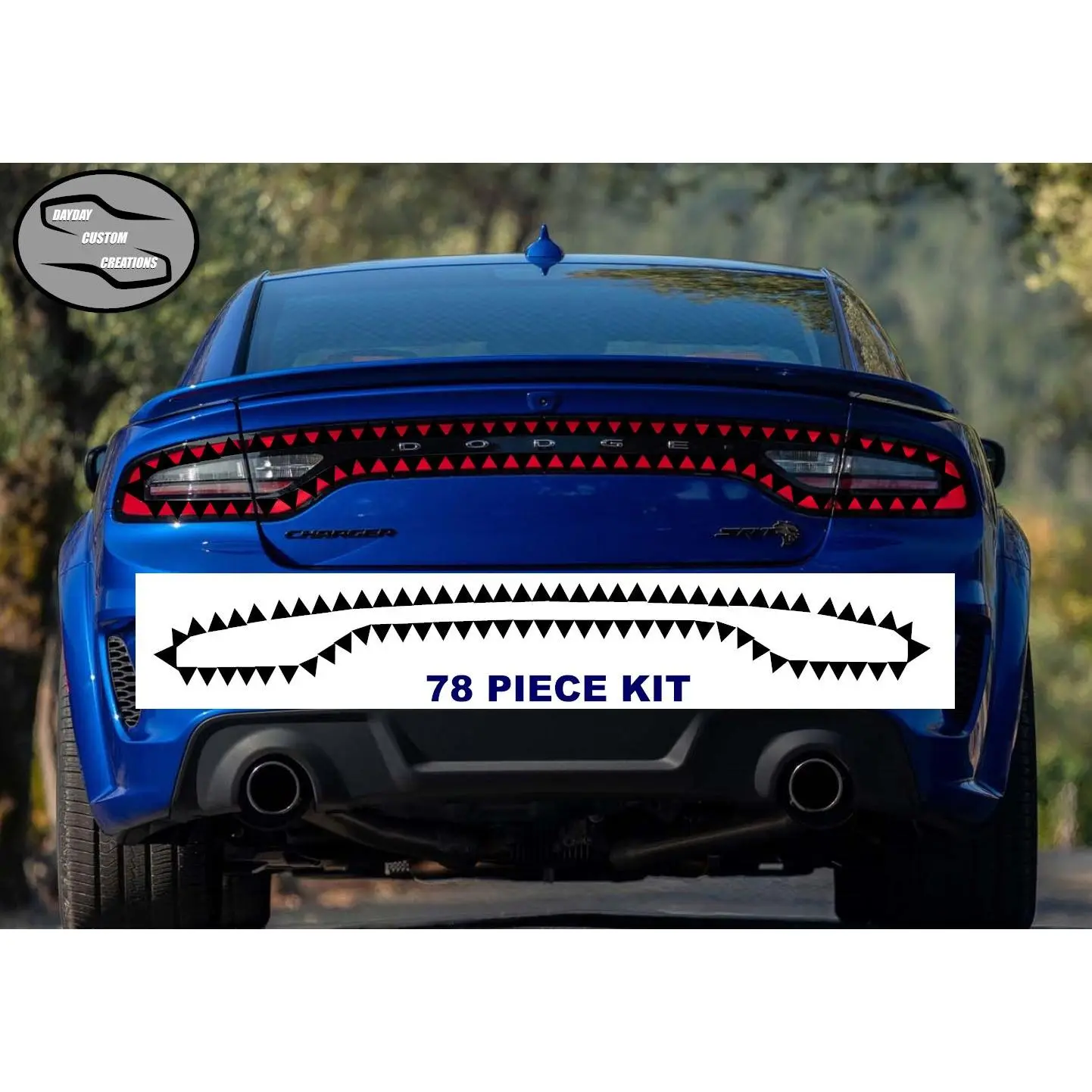 15-23 Dodge Charger Taillight Decal Design 13