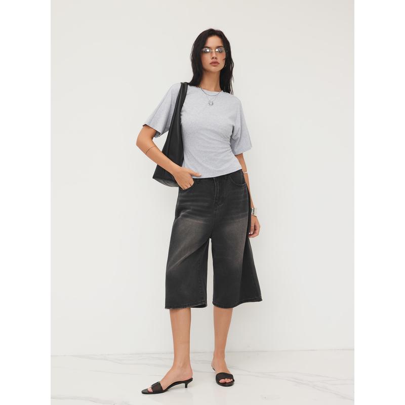 Cider 100% Cotton Round Neckline Tee Cider 100% Cotton Round Neckline Tee