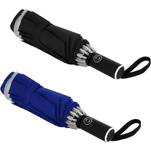 2 Pack Travel Umbrella,Umbrellas for Rain Windproof,Automatic inverted Small Compact Umbrella, Umbrella,EVUM001