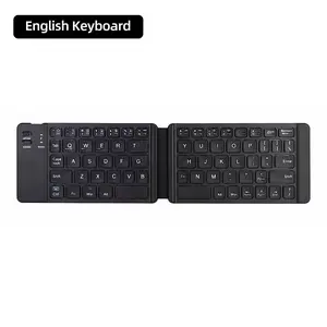 Mini Keyboard Wireless Folding Keyboard Bluetooth Foldable Keyboard with Touchpad for Windows Android Ipad Phone Rechargeable kebidumei