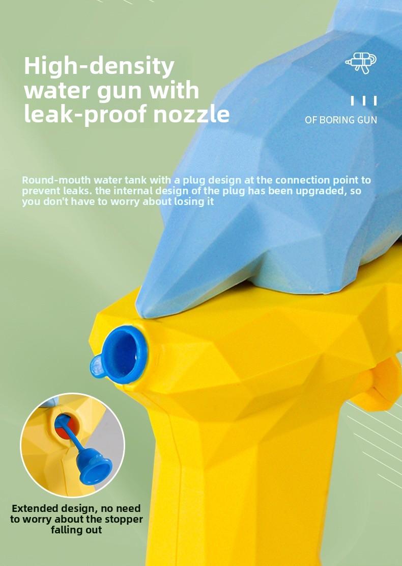 Cute Dinosaur Water Gun, Low-Poly Dinosaur Shape, Easy to Operate, Perfect for Summer Outdoor Play, Family Activities & Friend Gatherings