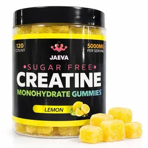 Lemon- Sugar Free Creatine Monohydrate Gummies - Power Cubes - 120 count