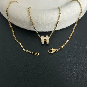 Pre-owned Hermès Mini Pop H Pendant Necklace LDZ0038