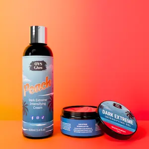 OYS GLOW Watermelon Tanning Gel & Peach Tanning Cream Lotion, Intensifying Tanning Accelerator Sunbed Cream Body Care Blend