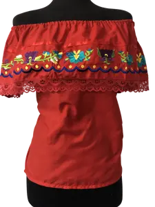 Women's Adult Folk Blouse - Blusa Tipica Mexicana de  Adulto