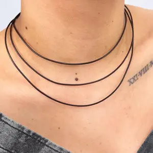GAIA Minimal Leather Choker