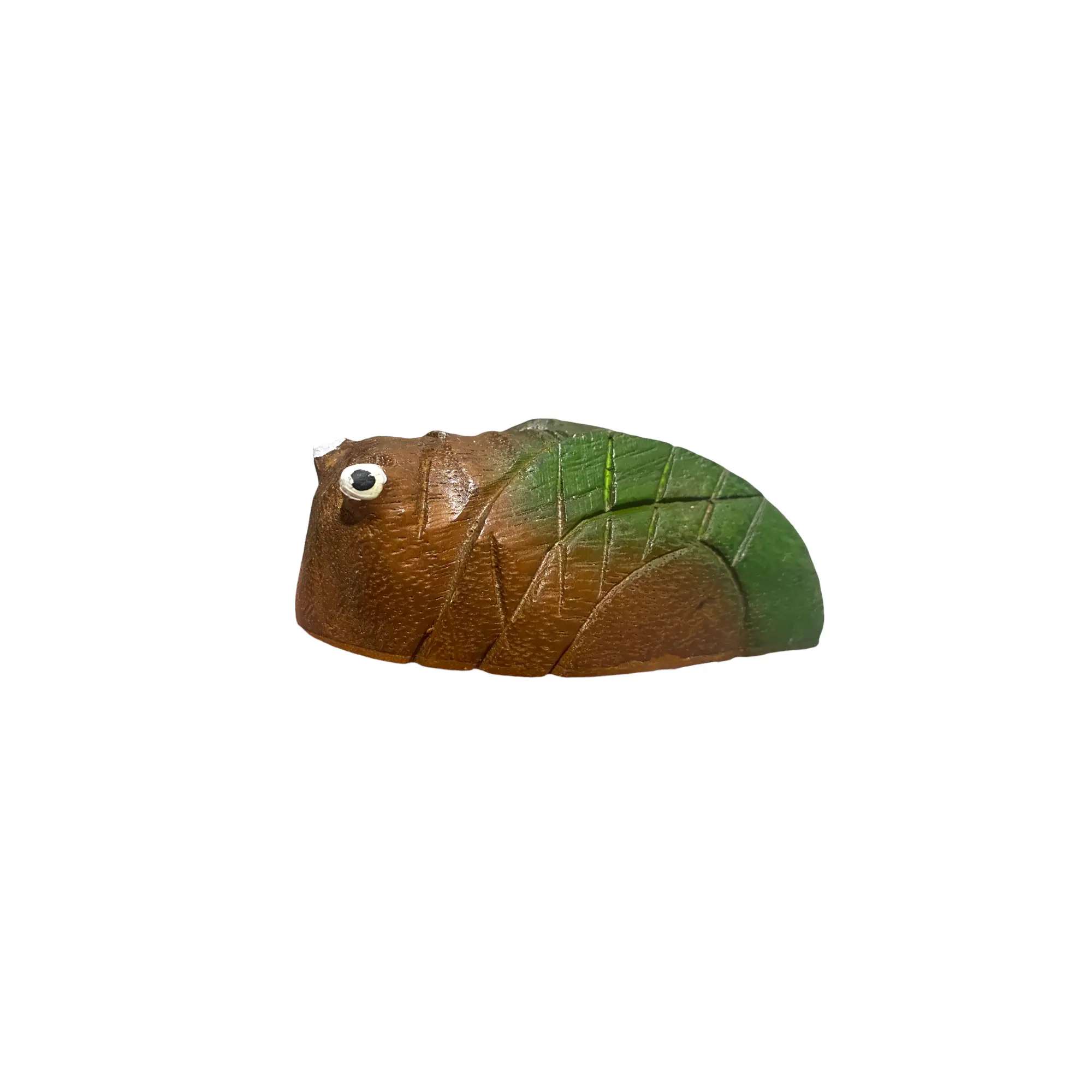 Painted Wooden Cicada Maraca - Musical Percussion Instrument, 0.14lb, Ideal for Children, Insect Lovers, and Parties