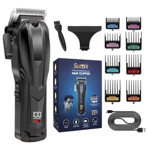 Suttik Men's Hair Clippers, Professional Hair Clippers, Cordless Men's Hair Clippers, Hairdressers, Grooming, Family，Barber，Cordless Mens Clippers for Hair Cutting barber  clippers