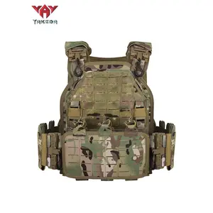 VT-6094A Yakeda New Product Tactical Vest Chaleco Tactico Molle Plate 1000D Nylon Carrier Chalecos Black Training for Men Outdoor Hunting Protective Gear