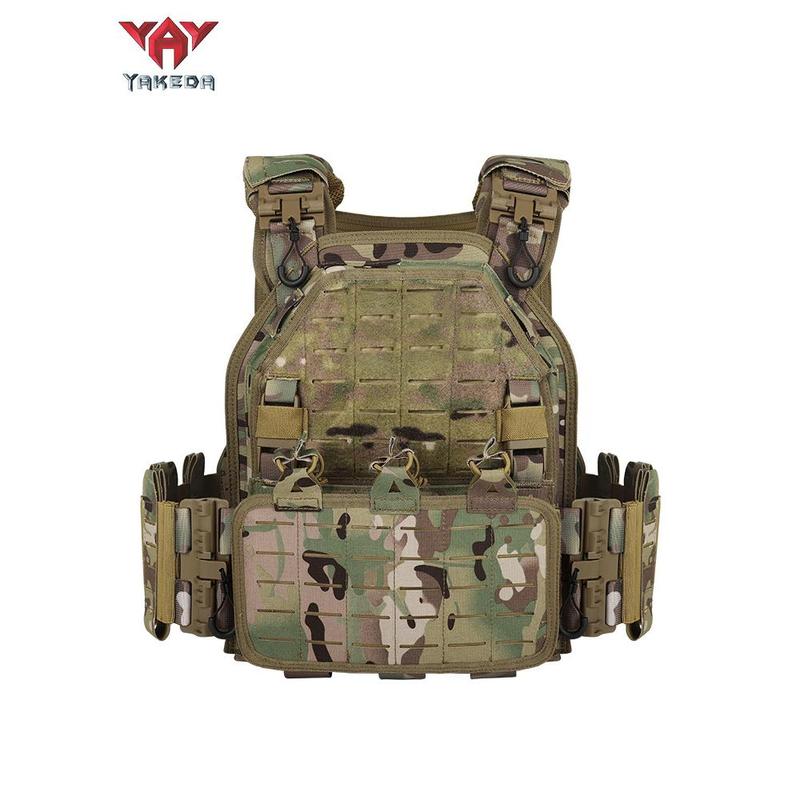 VT-6094A Yakeda New Product Tactical Vest Chaleco Tactico Molle Plate 1000D Nylon Carrier Chalecos Black Training for Men Outdoor Hunting Protective Gear