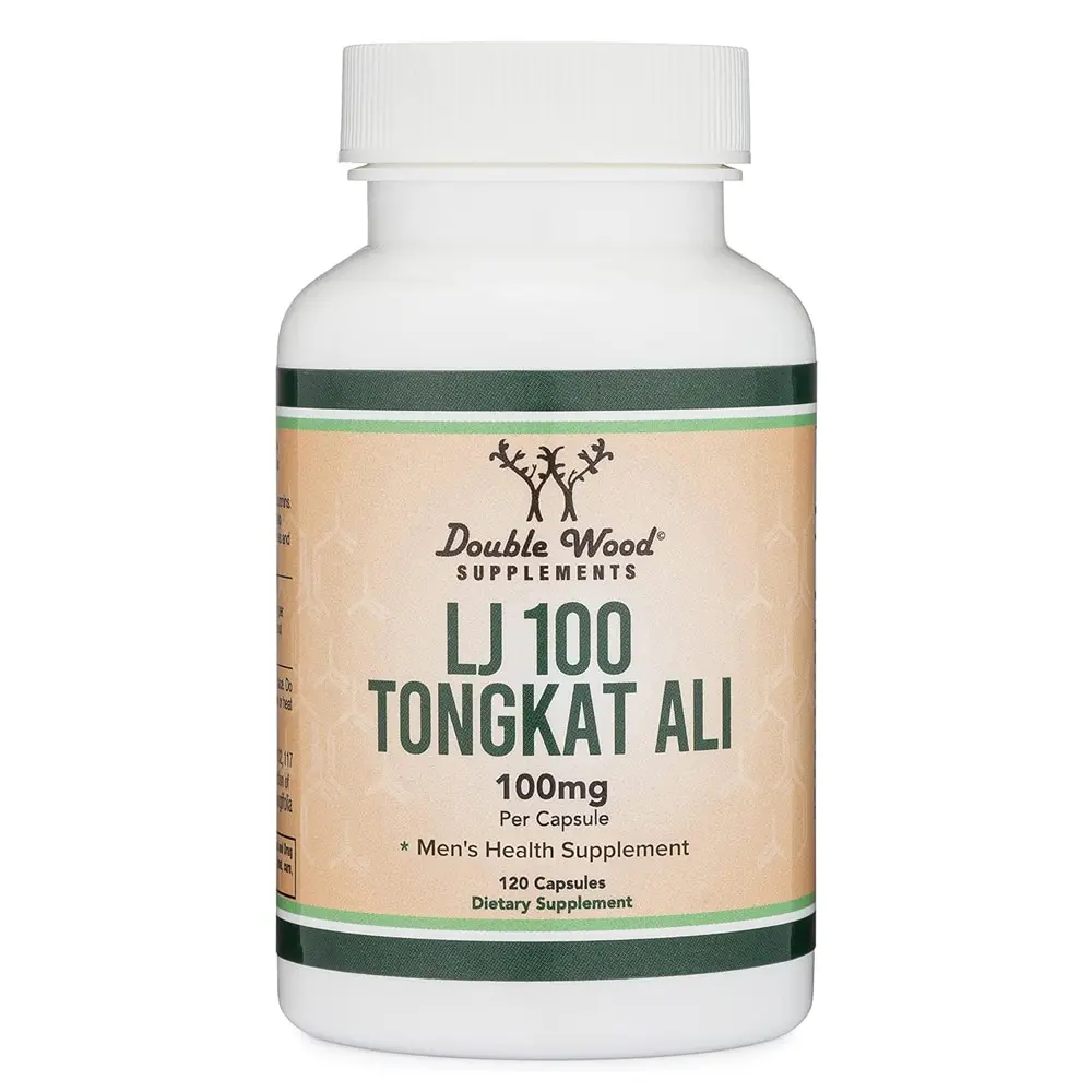 Double Wood Supplements LJ100 Tongkat Ali, 100 mg, 120 Capsules