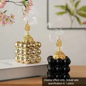 Square Ceramic Incense Burner, Modern Desktop Incense Burner, Room Scents, Home Fragrance Holder, Scent Diffuser, Air Fragrance Diffuser for Home Office Desktop Decoration, Ramadan Decoration
