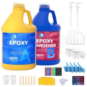 Epoxy  Kit 1 Gallon  Clear, No Bubble & Not Yellowing Gallon for Casting & Coating, Table Top, Epoxy  DIY  Making, Art Crafts,  &  to Easy Mix 1:1