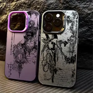Unique Artistic Design Phone Case Retro Gothic Style Sculpture Phone Case for IPhone 17 16 15 14 13 12 11 Pro Max Plus Air Anti Fall Matte Back Cover Protective Drop-proof Retro Stylish Gift