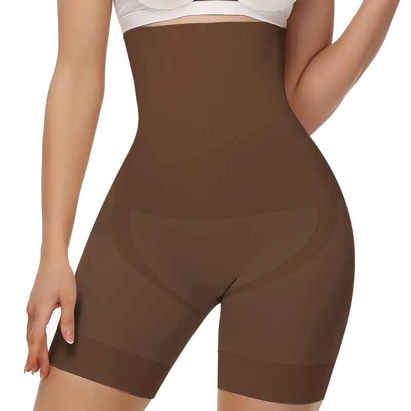 Women's Solid High Waist Shapewear Shorts, Tummy Control Butt Lifting Shapewear Bottoms, High Stretch Seamless for Daily Wear, High Waisted Shapers, Underwear, High Waist Garment, Body Shapers, Tummy Control Garments