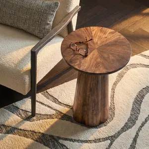 Isla Scalloped Round Side Table