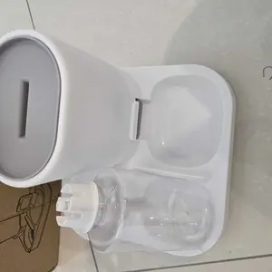 Automatic Pet Feeder and Waterer Combo, Suitable for Cats and Dogs, 2-In-1 Feeding and Drinking Fountain Cat Bowl Pet Supplies