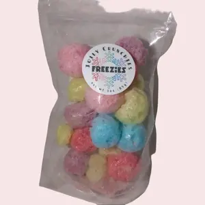 Freezies Jolly Crunchies Sweet Tangy Candy Snack - Crunchy & Flavorful Bonbon Treats Perfect for Any Occasion