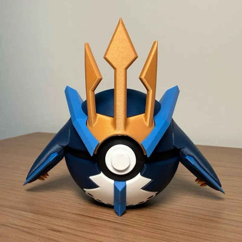 #0395 Empoleon Ball - Made to Order, High-Quality PLA, 3D Printed Pokeball Figure Figurine Decoration