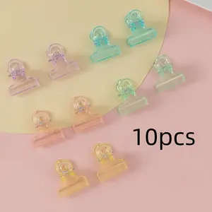 10pcs Mixed-Color Small Plastic Clips, 0.87inch Size, Ideal for Securing Labels, Especially Suitable for Use in Stores, Offices, Kitchens And Other Places