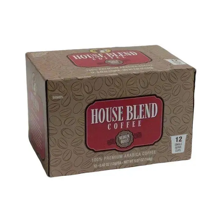 Buc-ee's House Blend Medium Roast Coffee K-Cups, 12-Count, Rich & Smooth Flavor, Keurig Compatible, Freshness Guaranteed Single-Serve Coffee Pods Beverage
