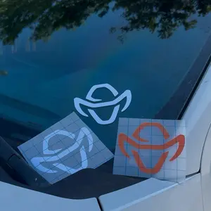 6-Inch Cowboy Decal, Waterproof Vinyl Sticker for Car Windows, Laptops, Water Bottles