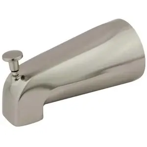 Kingston Brass  Kingston Brass  5 in. ZINC Tub Spout with Diverter Satin Nickel