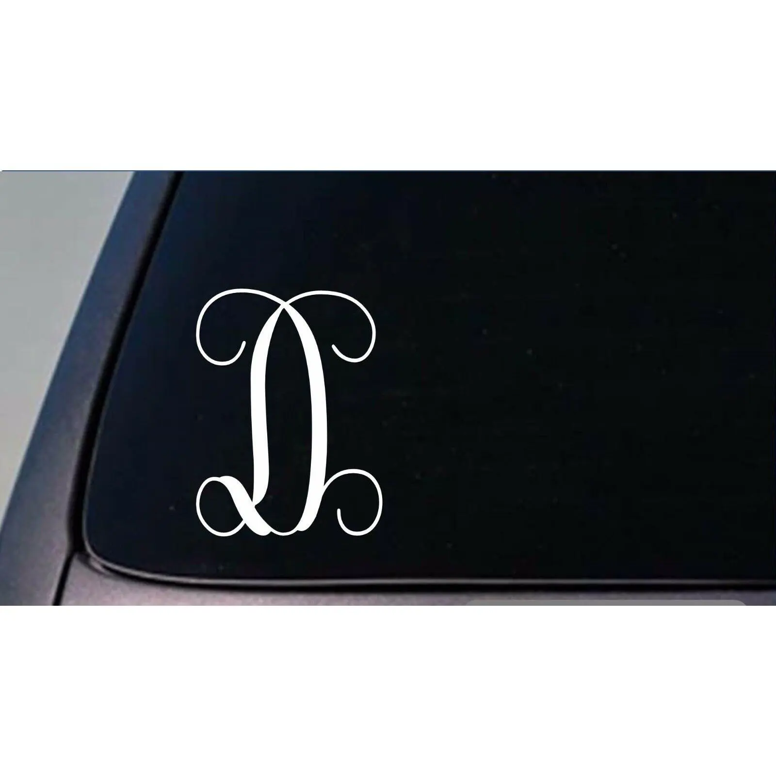 Monogram D vine initial *I349* 6 inch tall Sticker decal letters gift