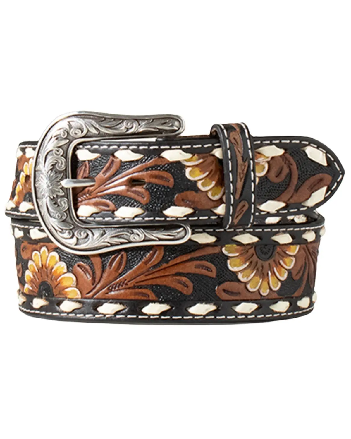Nocona Women's Women'S Sunflower Tooled Belt - N320005401