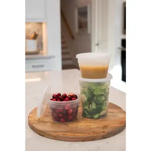 Clear Plastic Containers (set of 5)