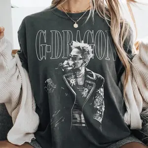 Potrait G Dragon Kpop Shirt, GD Graphic Tee, Kpop Idol Streetwear Shirt, Korean Pop Fan Merch, Kpop Concert Outfit Tee