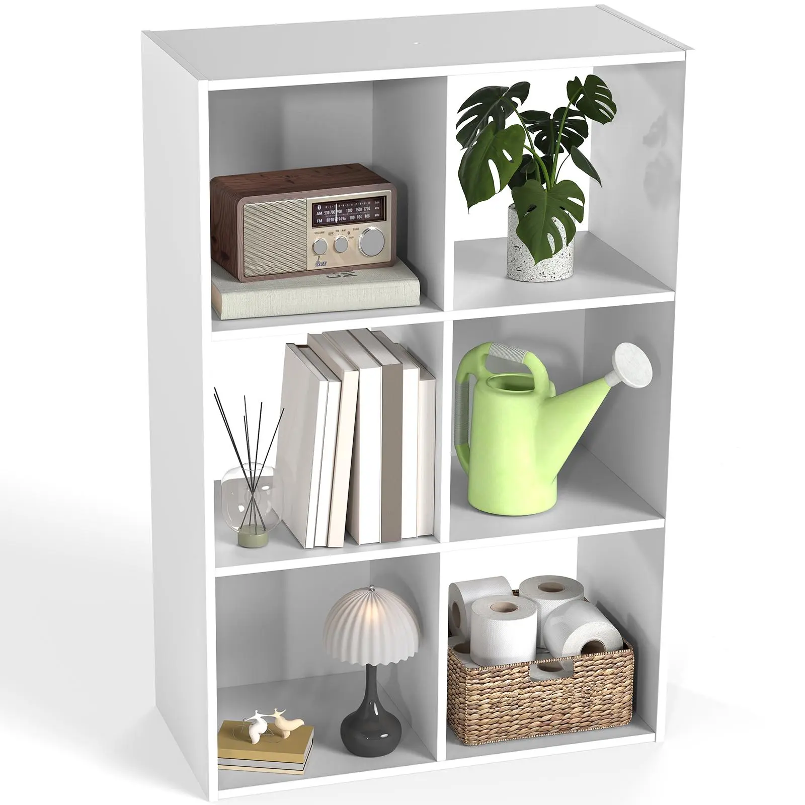 Cube Storage Organizer 60 lbs Per Cube, Open Bookshelf with Removable Back Panels for Living Room Bedroom, Display Bookcase