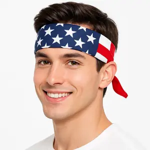 American Flag Printed Bandana - Perfect for Team Spirit & Everyday Wear
