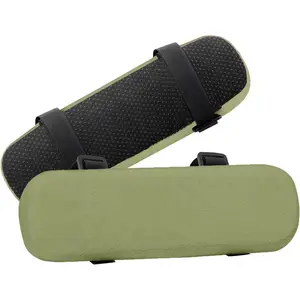 Chair Armrest Pads 2 Pack Memory Foam Home/Office Chair Arm Rest Covers Comfy Computer Gaming Elbow Cushion Removable Washable Elbow Support Forearm Pressure Relief Olive Green