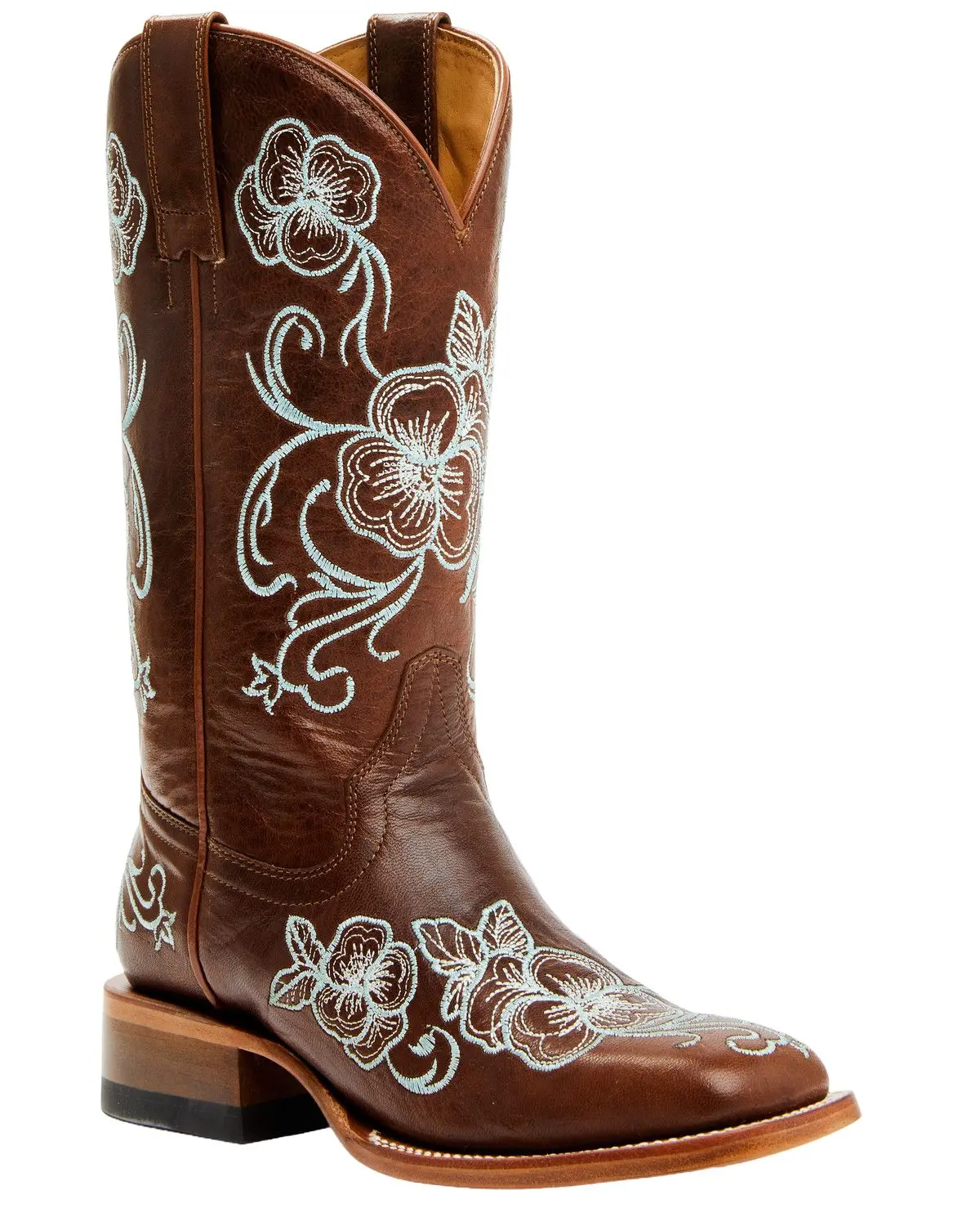 Shyanne Women's Women'S Lasy Floral Embroidered Western Boot Broad Square - Bswsp25l9-B