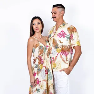 Pineapple V-Neck Dress, Made in Hawaii