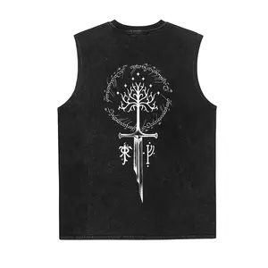 Lord of the Rings 90s Graphic Sleeveless Tank Tops Men Vest Streetwear Outfits Men Vacation Outfits Sleeveless Shirt