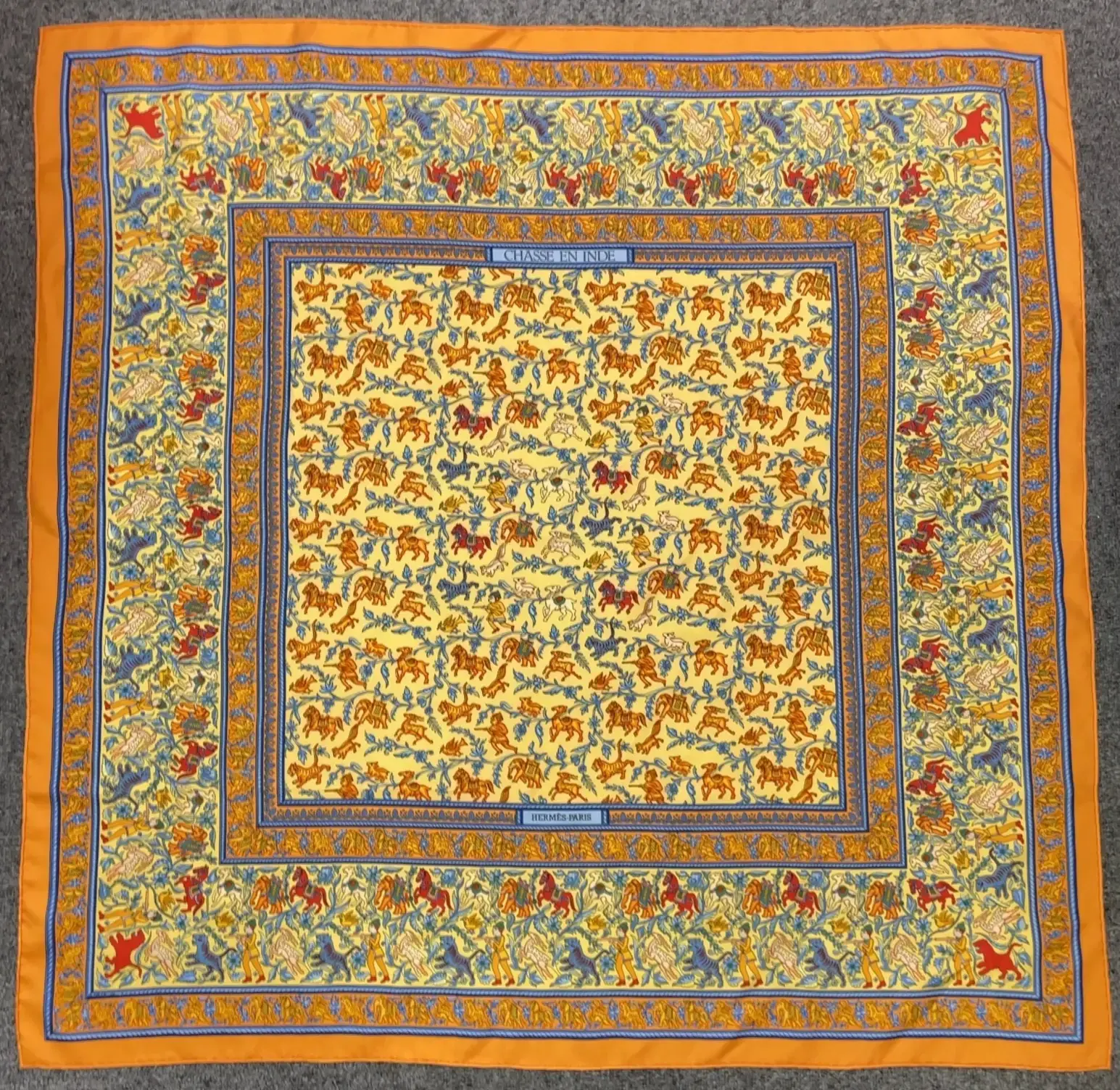 Pre-owned Hermes Silk Scarf 12710973460/168276