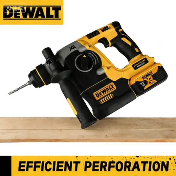 DEWALT DCH273 18V/20V MAX Brushless Cordless SDS Rotary Percussion Drill - 1-Inch Tool with L-Shaped Woodwork Drilling Bit, for DIY Power Drilling Tasks, Brushless Cordless Drill