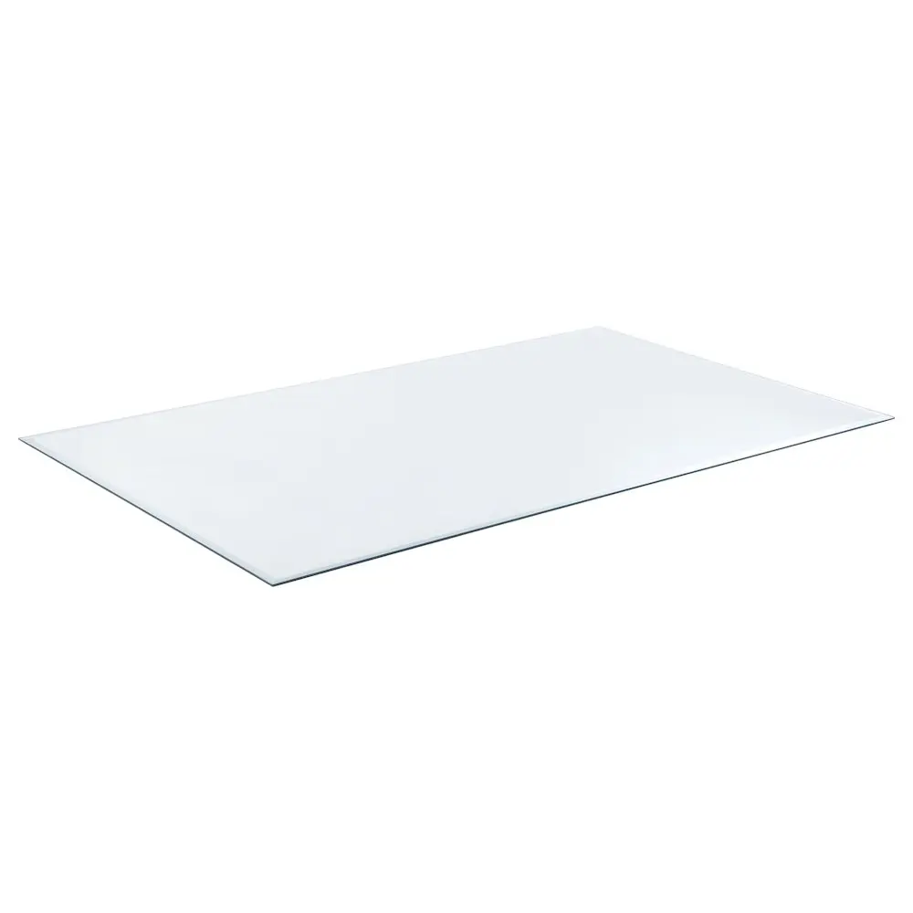 52x27-inch 6mm Rectangular Clear Tempered Glass Top