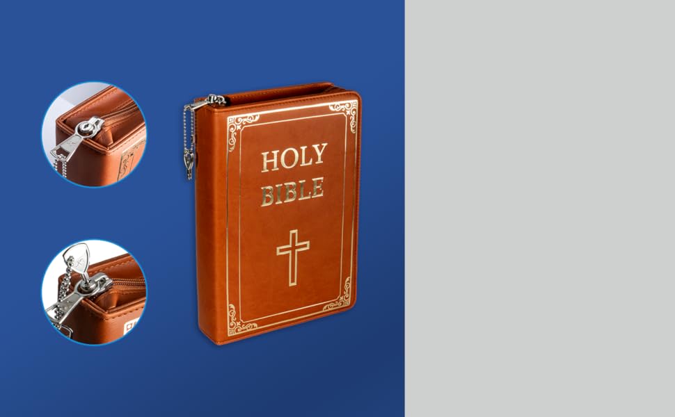 G7 Concealed Carry Case, Leather Soft Case, Lockable Zipper, Case for Stuff Storage or Transport