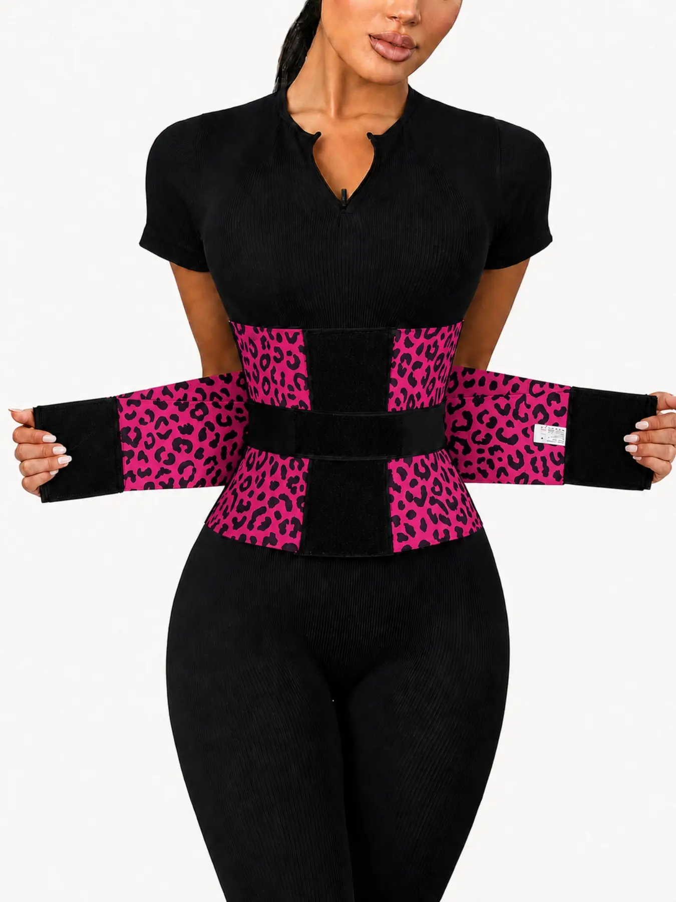 1 Count Women's Leopard Print Triple Wrap Compression Shapewear Belts, Fajas, Anti-Roll Waist Cincher, Adjustable Triple-Layer Waist Trainer, Wild Pattern Curves-Hugging Corset, Compression Girdle, Great For Active Lifestyle