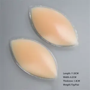 Dropship 1 Pair Push up Silicone Triangle Bikini Swimsuit Bra Insert Pads Bra Pads Pasties Invisable Breast Enhancer Lingerie BCUZESW